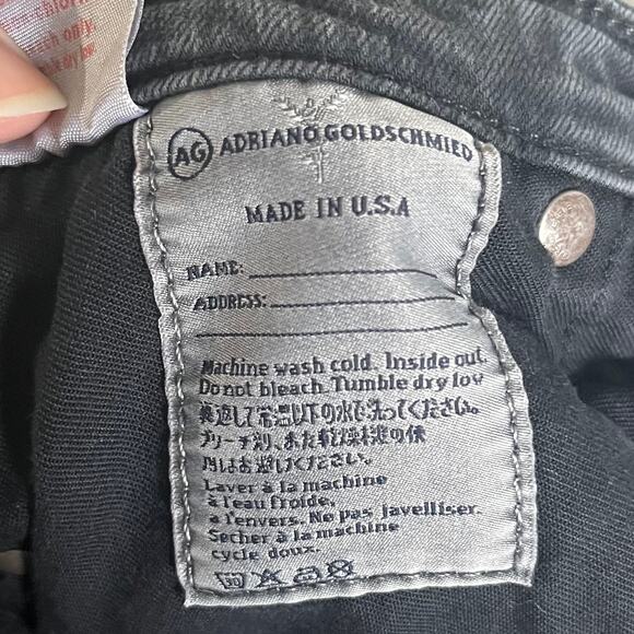 Adriano Goldschmied Stevie Ankle Jeans 27R Black Slim Straight Casual Streetwear - Picture 9 of 10